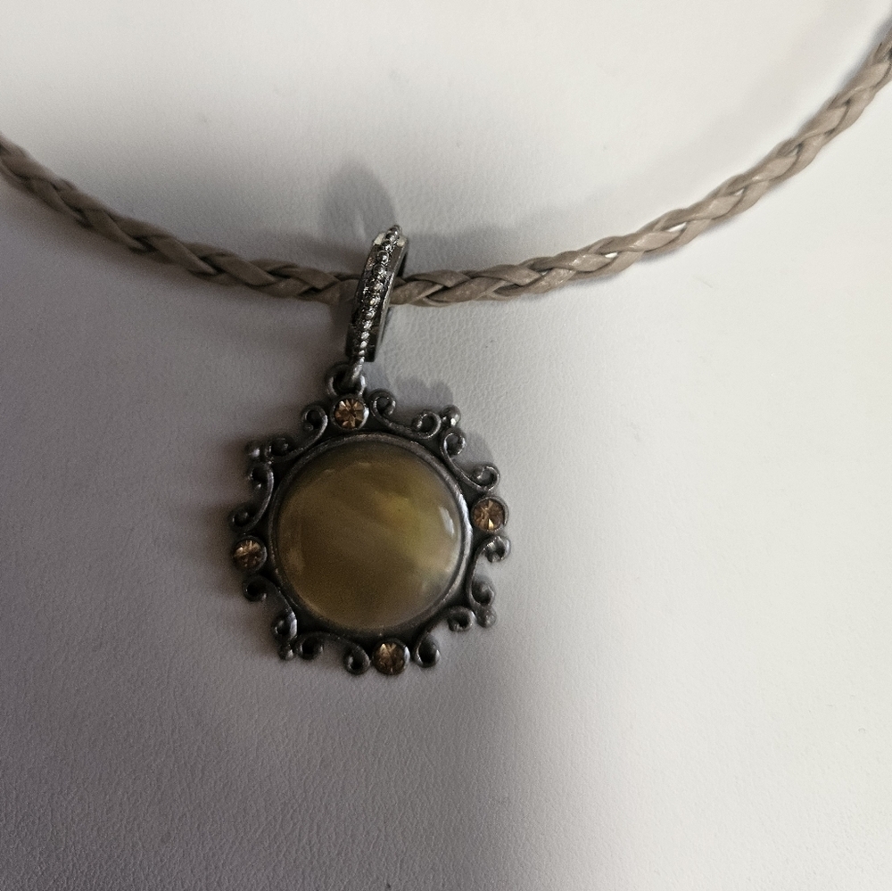 Lia Sophia Gold and Silver Twisted Pendant Necklace - Picture 4 of 6